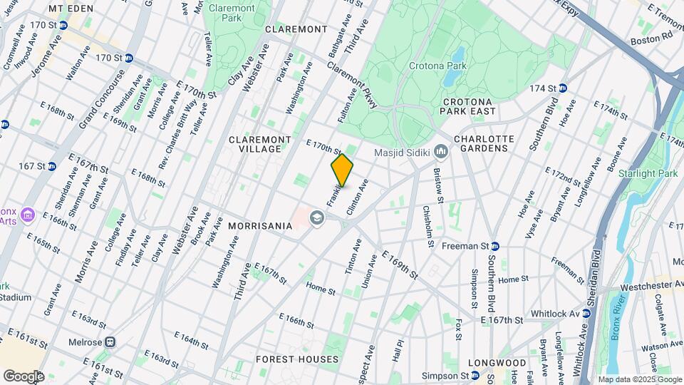 1338 Franklin Ave Mapa y Detalles de la Ubicación