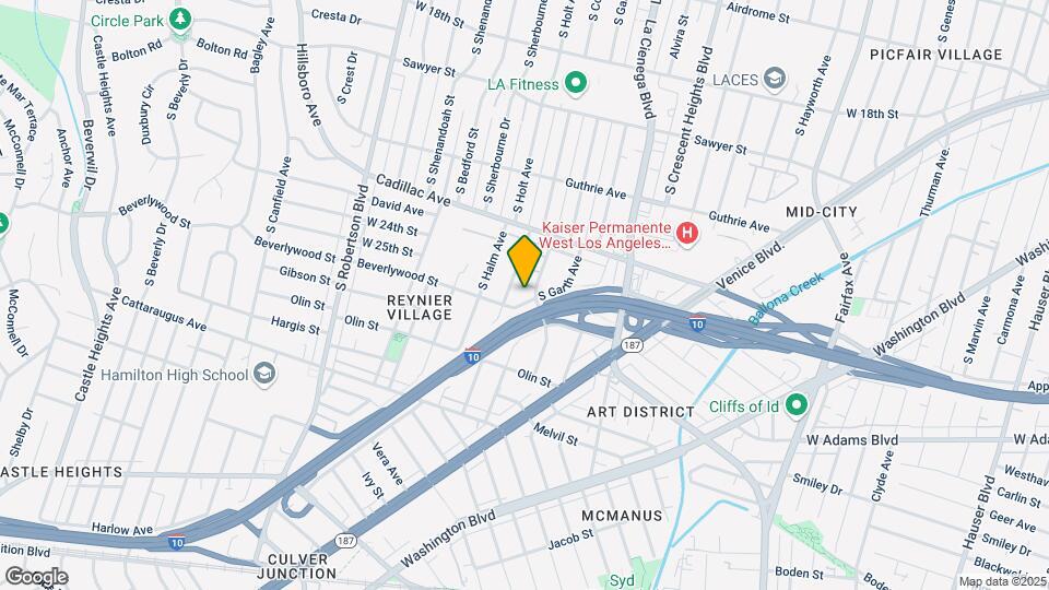 2425 S Corning St Map and Location Details