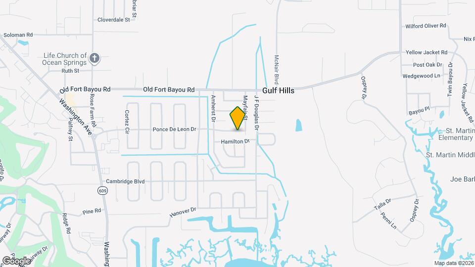 12509 Ponce De Leon Dr Map and Location Details