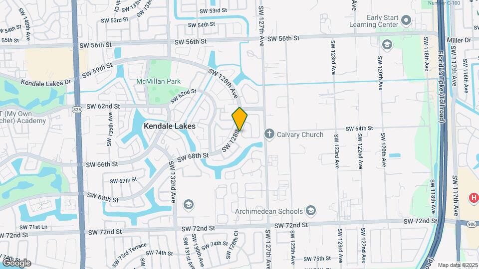 6420 SW 127th Pl Map and Location Details
