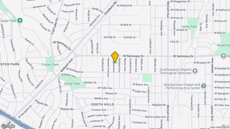 4401 Odessa Ave Map and Location Details