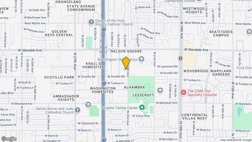 6718 N 23rd Ave Map and Location Details