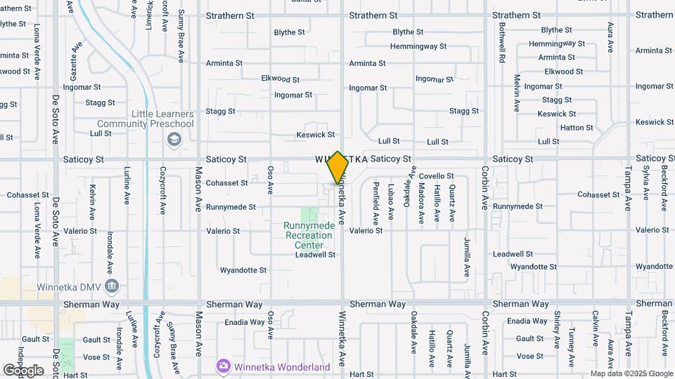 7515 Winnetka Ave Map and Location Details