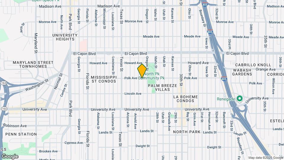 2611 Polk Ave Map and Location Details