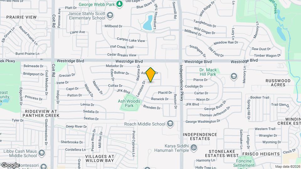 10236 Coolidge Dr Map and Location Details