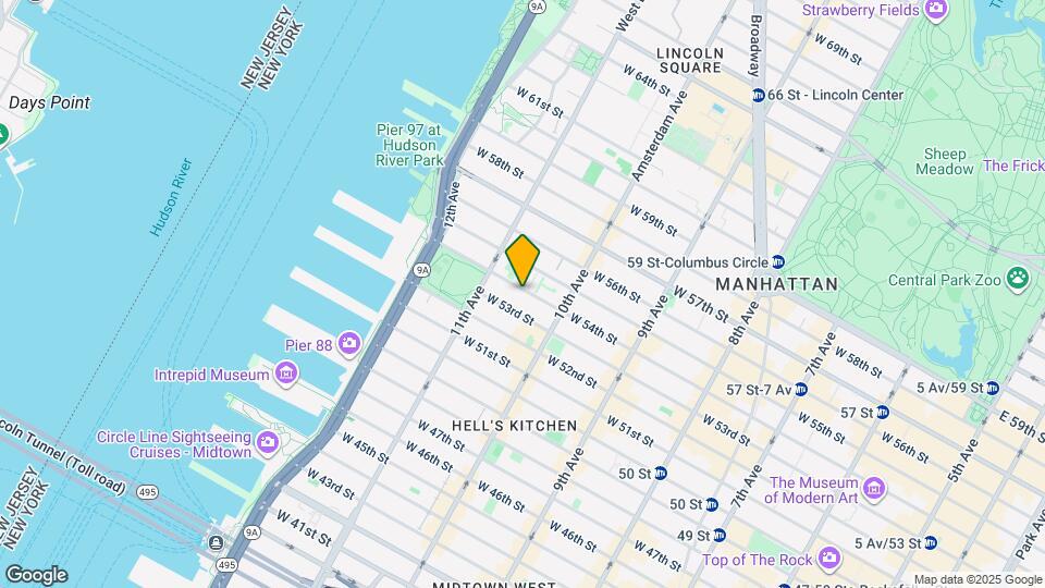 550 W 54th St-Unit -1704 Map and Location Details