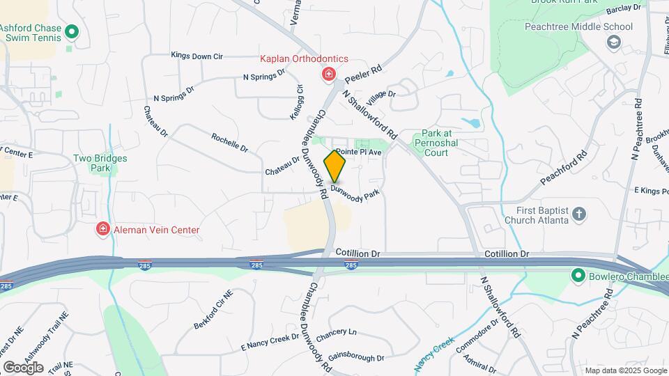 4333 Dunwoody Park Map and Location Details