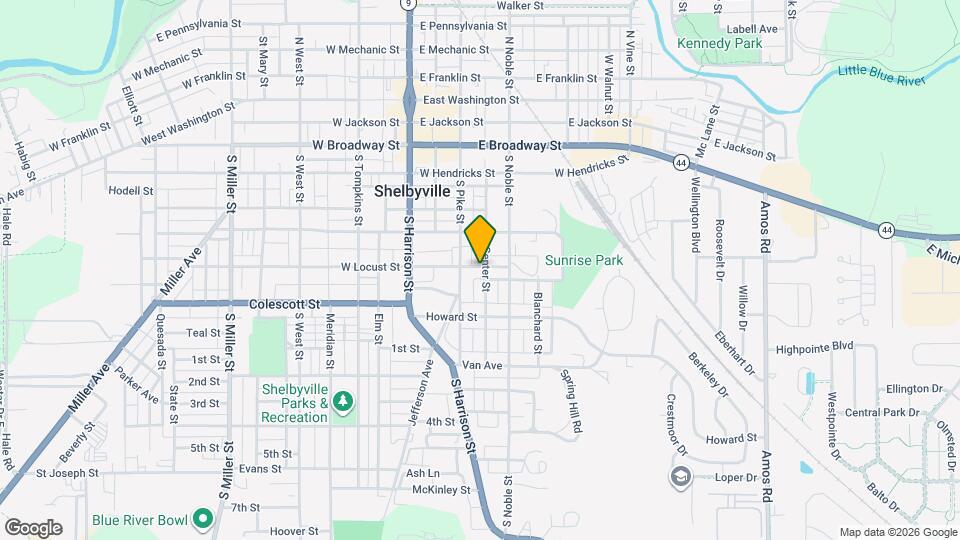 701 Center St Map and Location Details