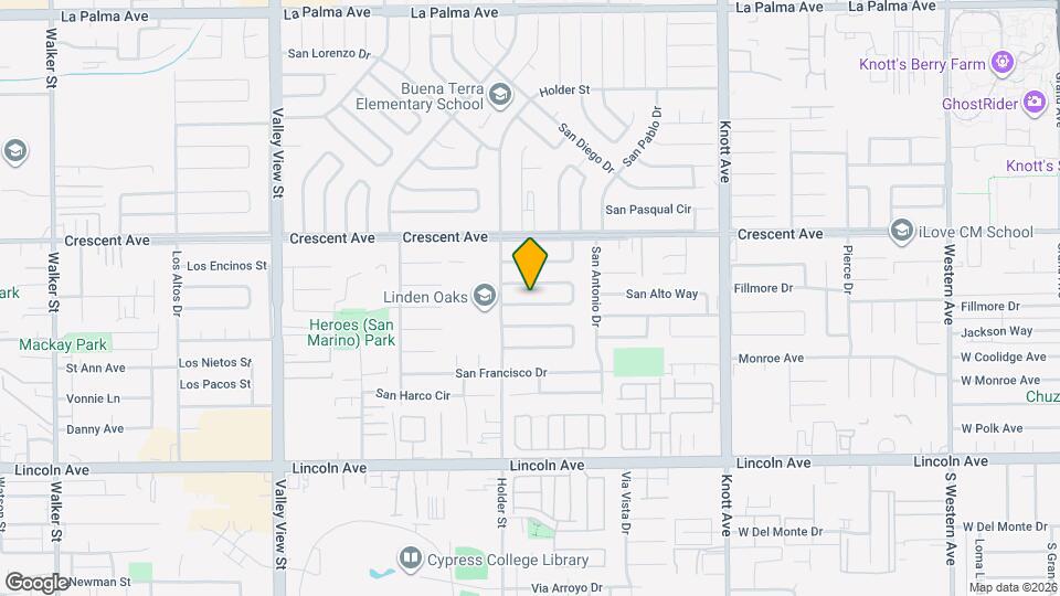 6687 San Homero Way Map and Location Details