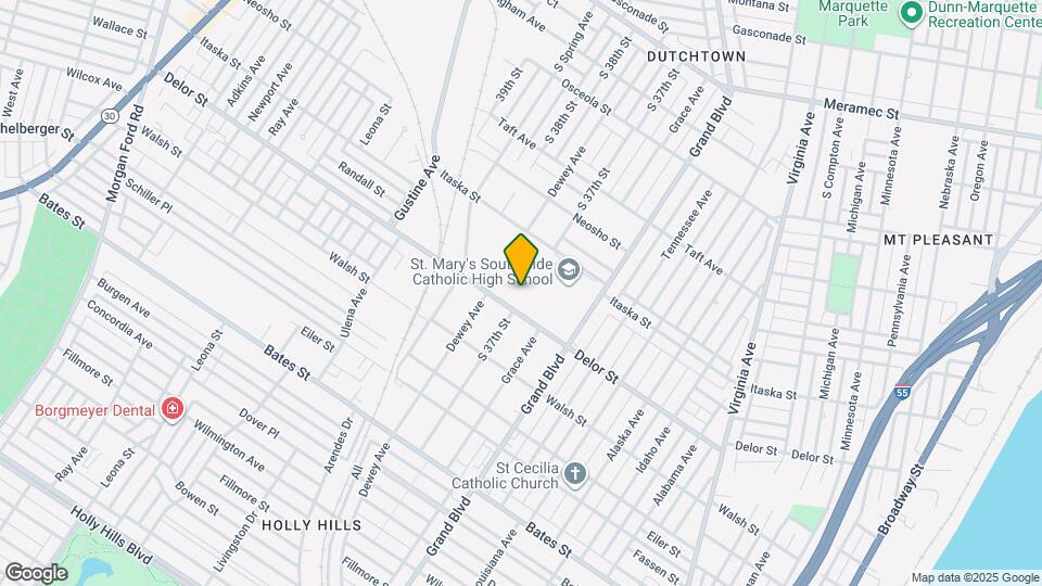 3707a Delor St Map and Location Details