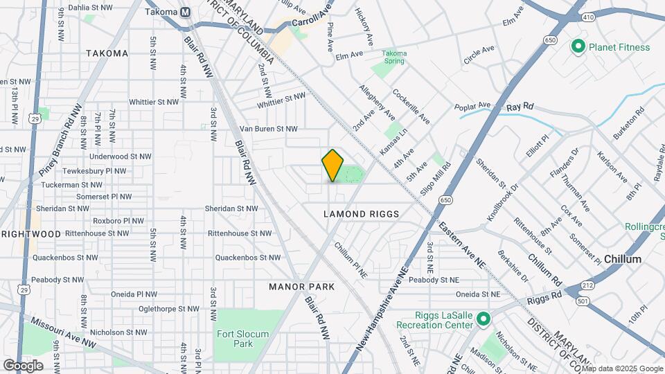 6335 North Capitol St NE Map and Location Details