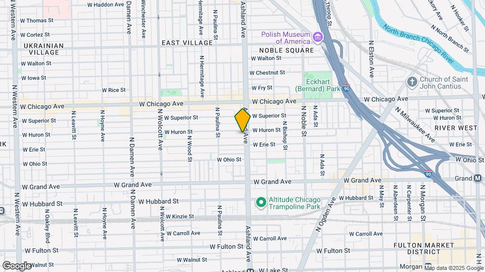 650 N Ashland Ave Map and Location Details