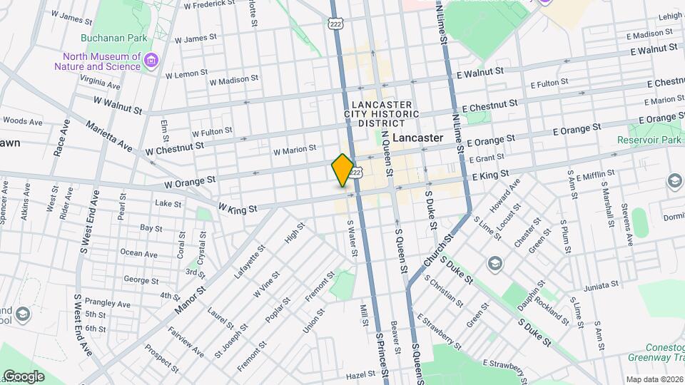 207 W King St Map and Location Details