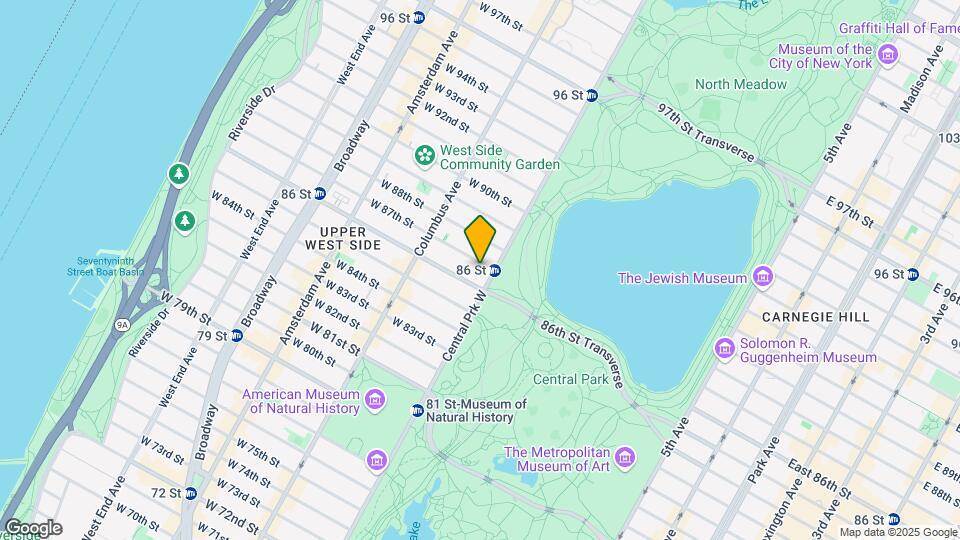 6 West 87th Street Map and Location Details