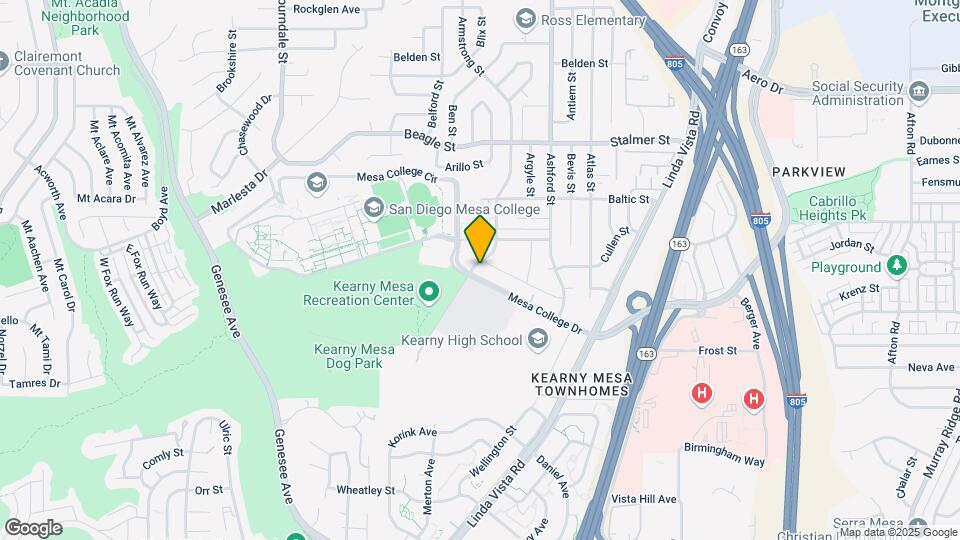 7302 Mesa College Dr, Unit 19 Map and Location Details