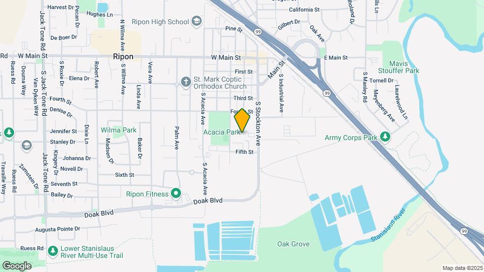 643 S Walnut Ave Map and Location Details