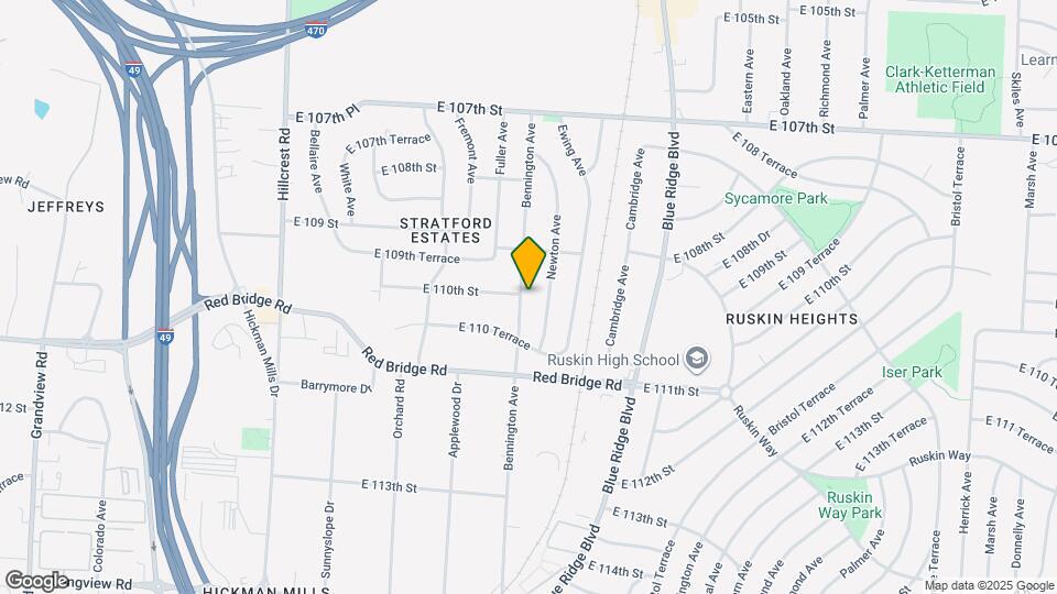 10927 Bennington Ave Map and Location Details