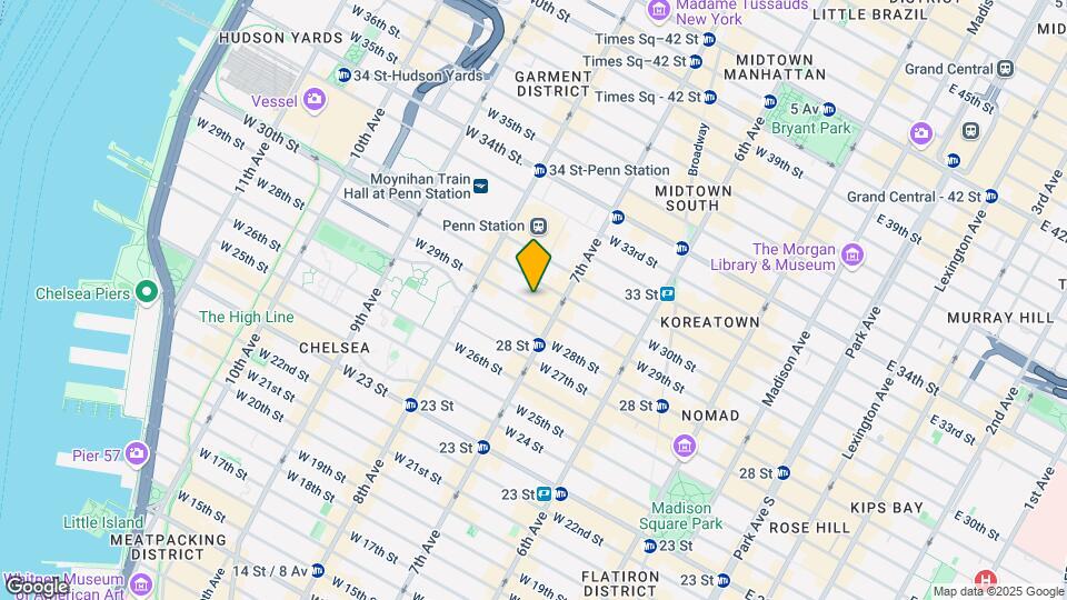 221 W 29th St Map and Location Details