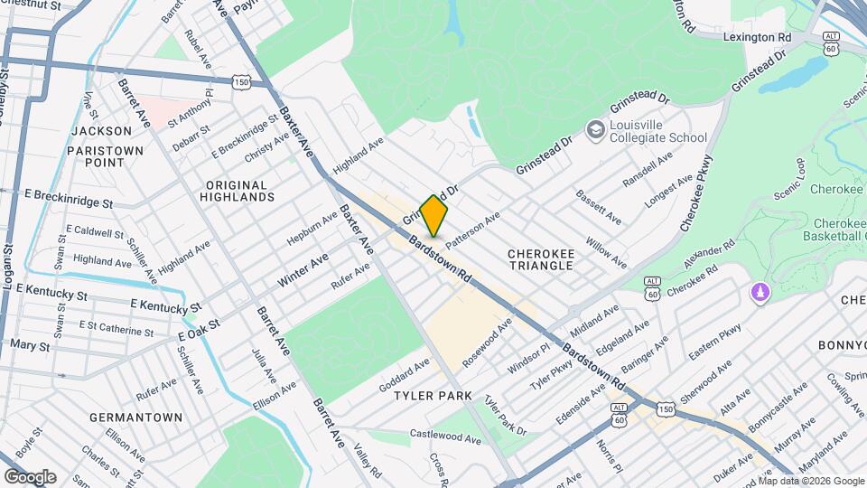 1139-1141 Bardstown Rd Mapa y Detalles de la Ubicación