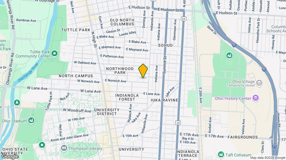 214 E Norwich Ave Mapa y Detalles de la Ubicación