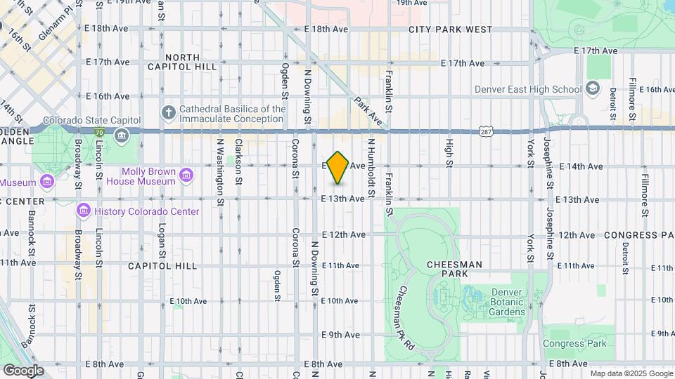 1318-1322 N Marion St Mapa y Detalles de la Ubicación