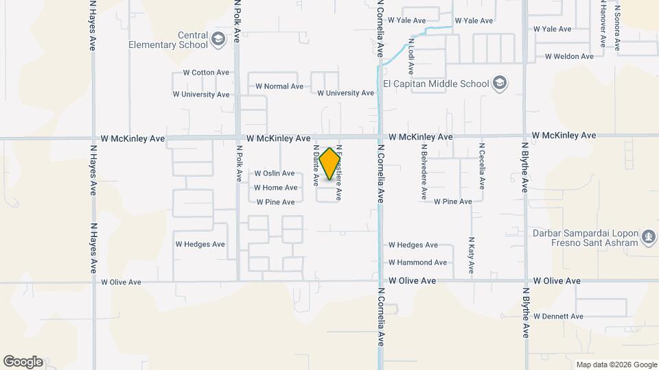 5162 W Home Ave Map and Location Details