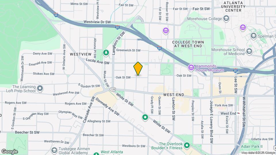 1265 Oak St SW Map and Location Details