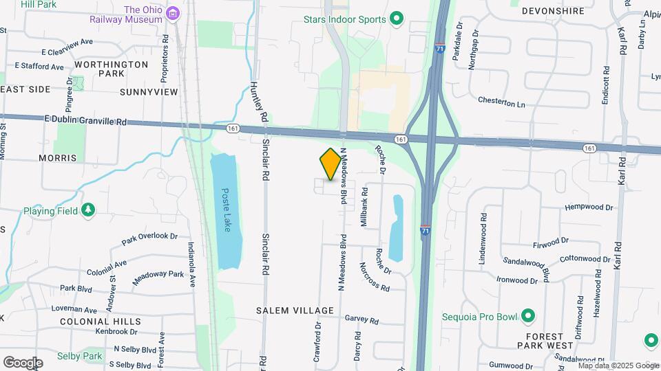 908 N Meadows Ct Map and Location Details