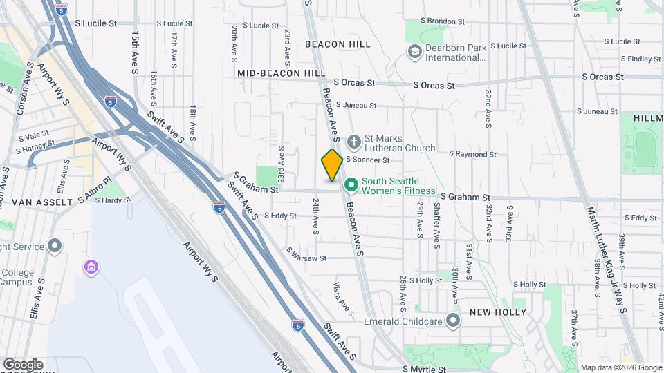 2424 S Graham St Map and Location Details