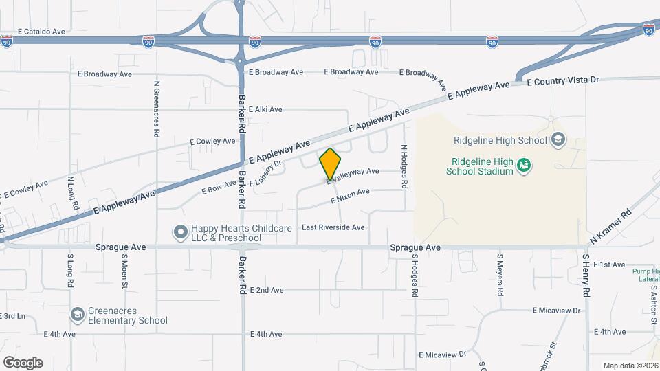 19024 E Valleyway Ave Map and Location Details