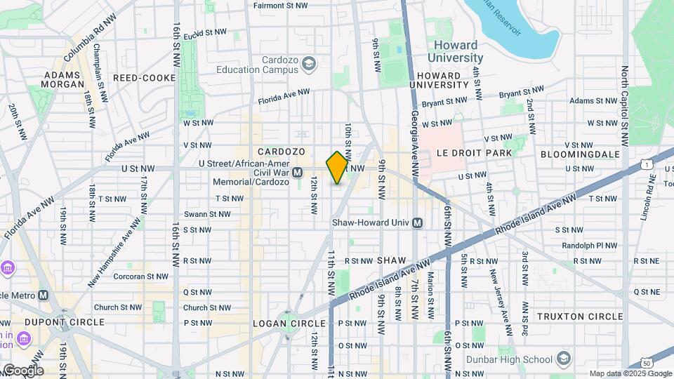 1907 11th St NW Map and Location Details