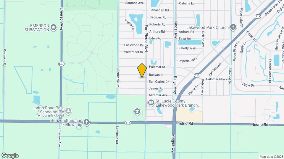 7704 San Carlos Dr Map and Location Details