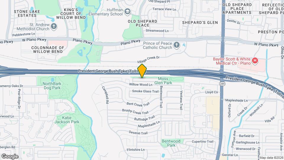 5828 Mossbrook Trail Map and Location Details