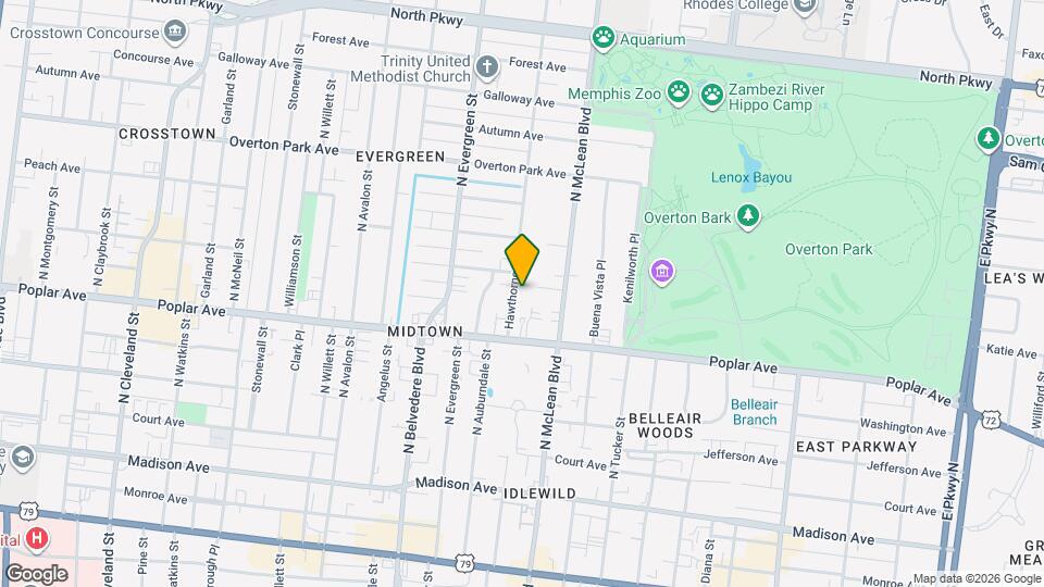 234 Hawthorne St Map and Location Details
