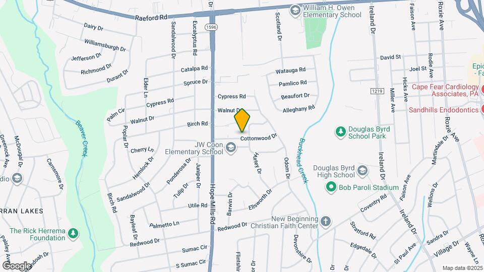4906 Cottonwood Dr Map and Location Details