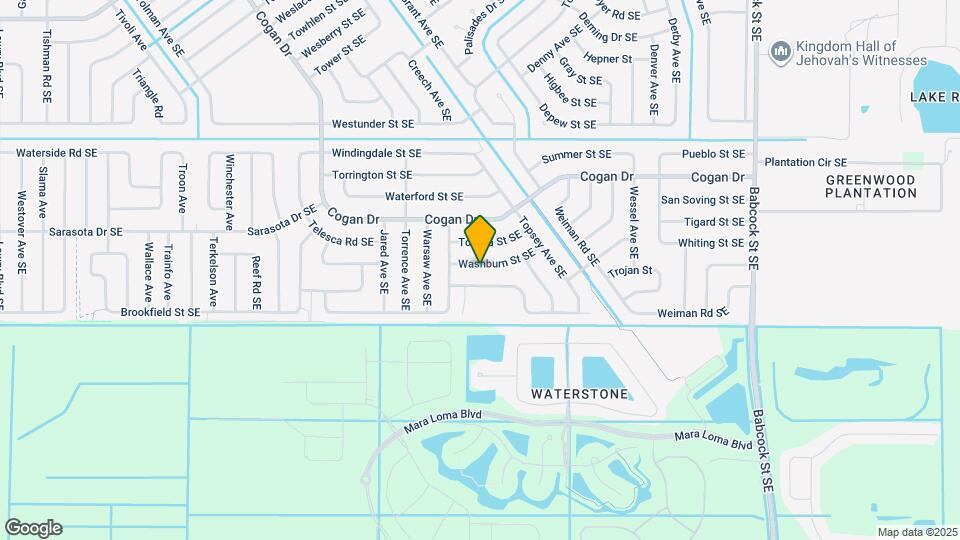1334 Washburn St SE Map and Location Details