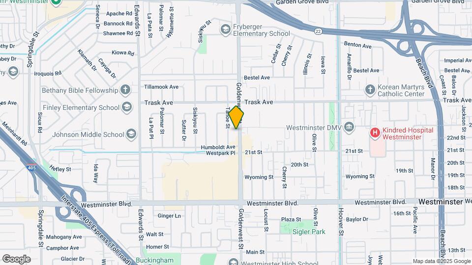 13631 Goldenwest St Map and Location Details
