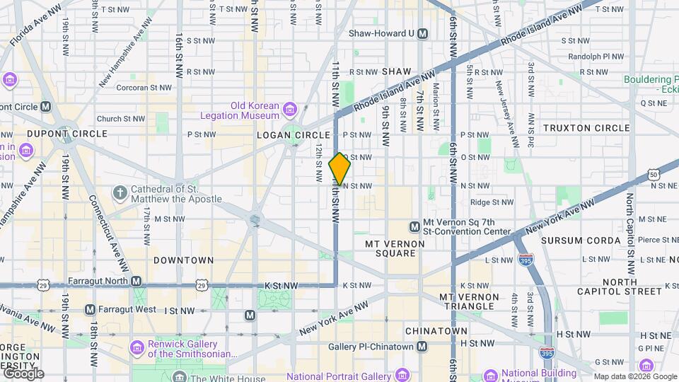 1012 N St NW Map and Location Details