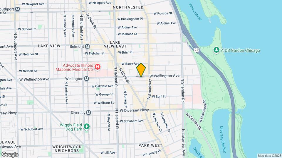631 W Wellington Ave, Unit 1 Map and Location Details