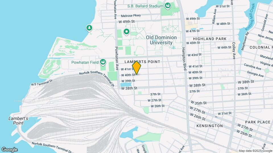 1443 W 40th St, Unit G Map and Location Details
