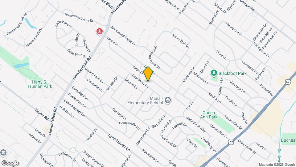 1449 Coachway Ln Mapa y Detalles de la Ubicación