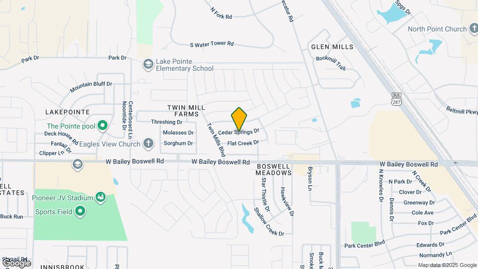 5013 Cedar Springs Dr Map and Location Details