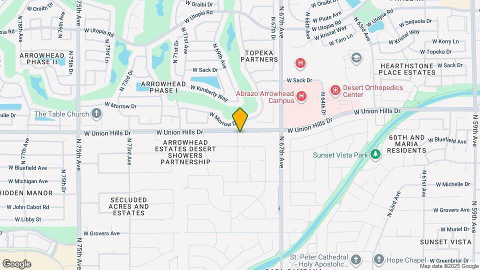 6823 W Union Hills Dr Map and Location Details