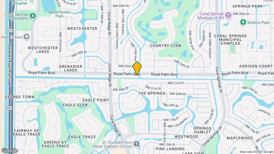 11394 Royal Palm Blvd Map and Location Details