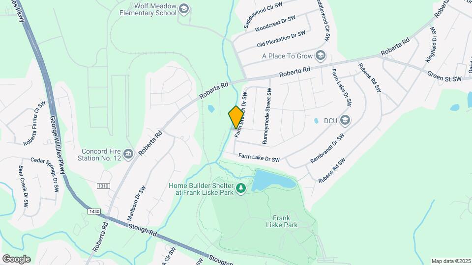 1243 Farm Branch Dr SW Mapa y Detalles de la Ubicación