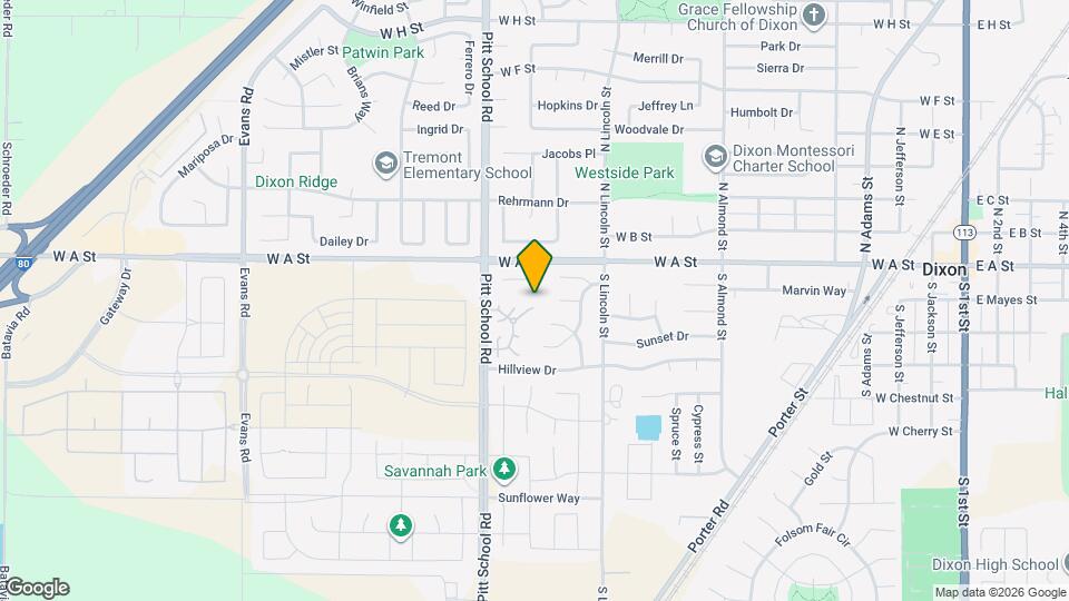 1250 Redwood Ct Map and Location Details