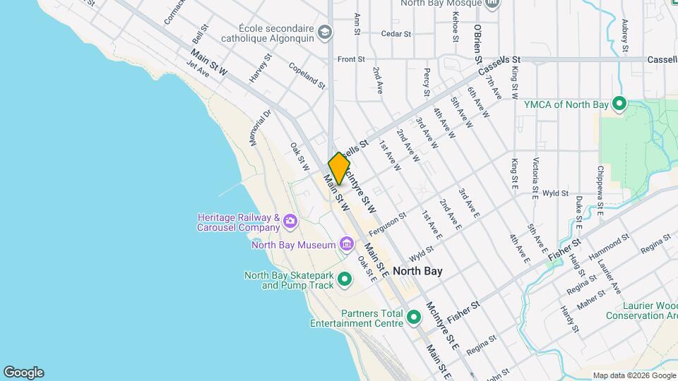 214 Main St W Map and Location Details