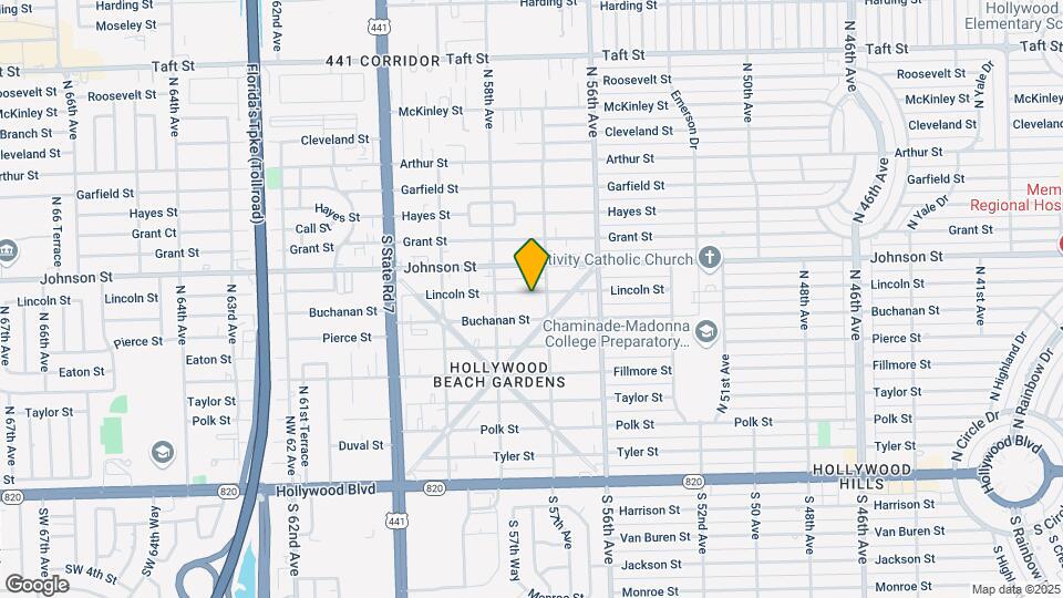 5718 Lincoln St Map and Location Details