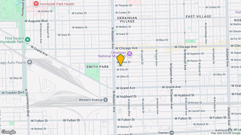 2330 W Erie St Map and Location Details