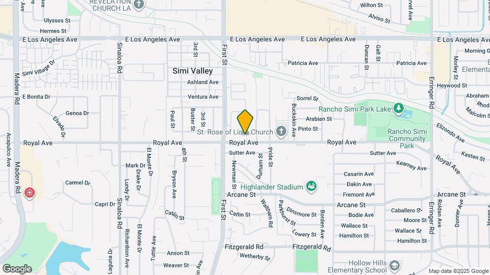 1425 Clayton Way Map and Location Details